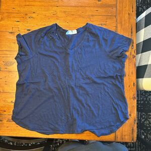 Cynthia Rowley Navy Short Sleeve Tee